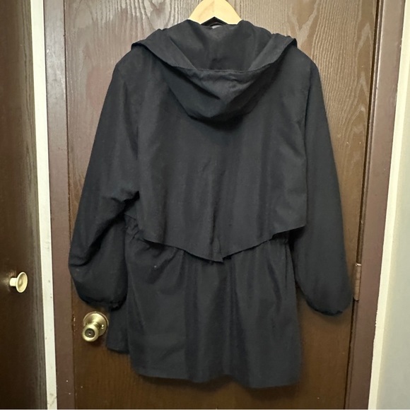 Jacqueline Ferrar Vintage Deep blue Trench Coat w/ Buttons, Women's Size M - Picture 3 of 6